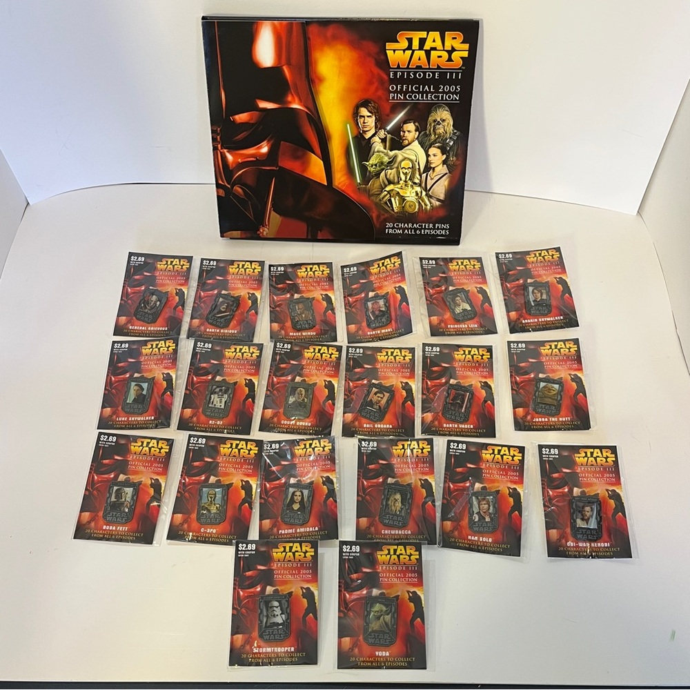 Canada Exclusive Star Wars Episode III 2005 Official Pin Collection Complete New